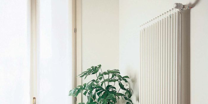 White Vertical Column Radiator Image