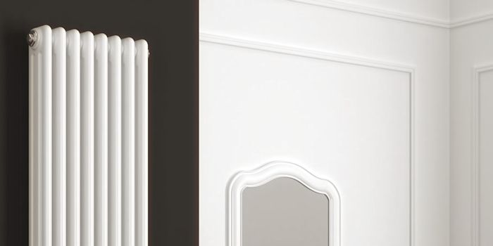 White Vertical Column Radiator Image