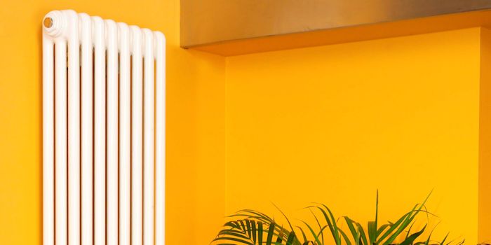 White Vertical Column Radiator Image