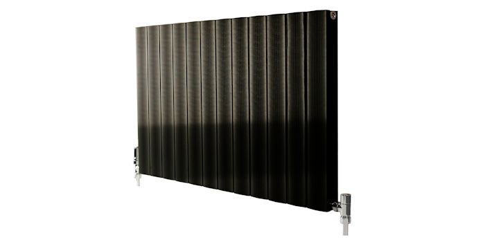 Black Metallic Aluminium Radiators Image