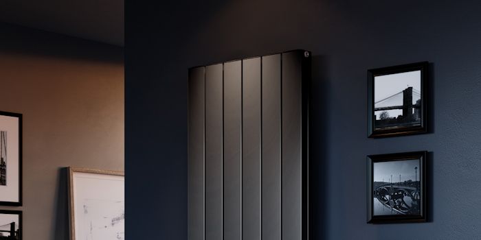 Black Metallic Aluminium Radiators Image