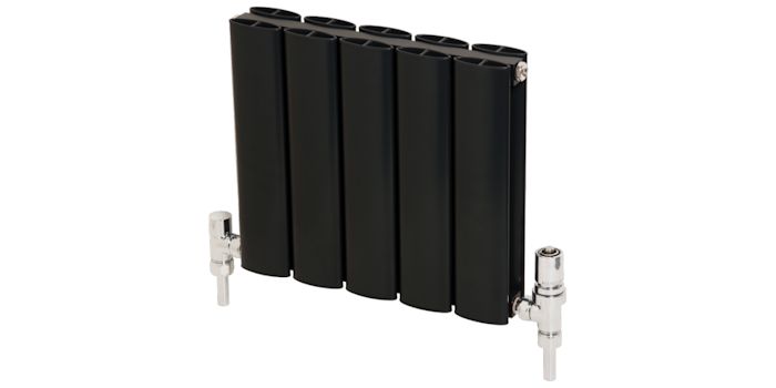 Black Metallic Aluminium Radiators Image