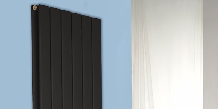 Black Metallic Aluminium Radiators Image