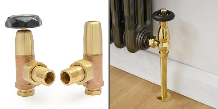 Polished Brass Radiator Valves Image
