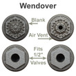 Wendover decorative cap/bush set
