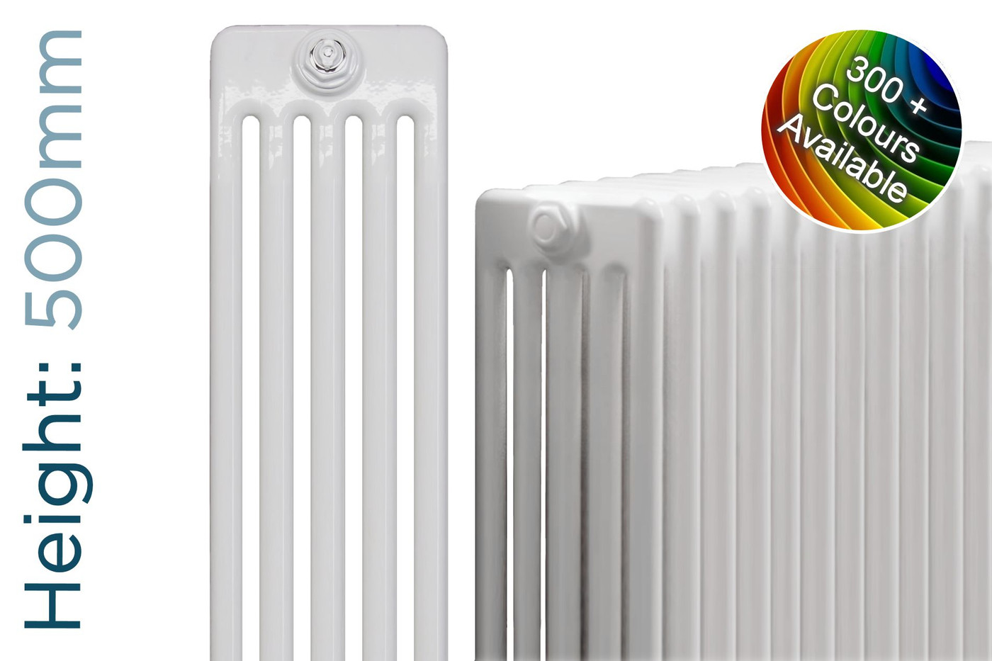 DQ Modus 5 Column Horizontal Radiator H500mm x W1588mm