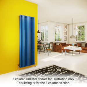 DQ-MD6-V-LS01 - DQ Modus Colour Choice 6 Column Horizontal Radiator H900mm x W162mm