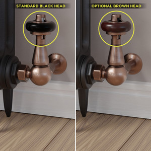 T-TRV-020-CR-AC-BROWN-HEAD-COMP - Flatford Traditional TRV Corner Antique Copper Thermostatic Radiator Valves