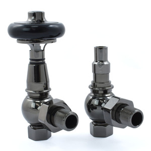 T-TRV-031-AG-BL-ALT00 - Ascott Traditional TRV Angled Black Nickel Radiator Valves