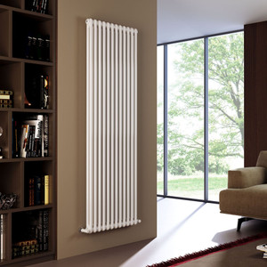 NF2-W-V-LS00 - Next Day Infinity White 2 Column Radiator 6 Sections H1800mm X W300mm