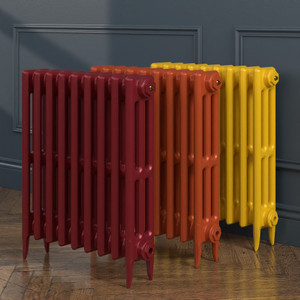 CI-SH645-LG-LS00 - Shelbourne 3 Column Victorian Cast Iron Radiator H645mm x W215mm