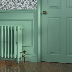 CI-RC660-FB-214-ARSENIC - Richmond 4 Column Victorian Cast Iron Radiator H660mm x W219mm