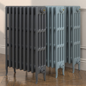 CI-RC813-FB-LS00 - Richmond 4 Column Victorian Cast Iron Radiator H813mm x W214mm