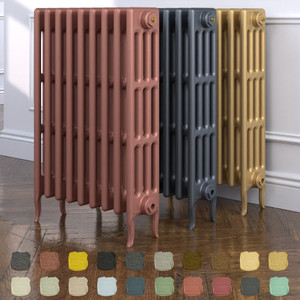 CI-RC813-09-TH - Richmond 4 Column Victorian Cast Iron Radiator H813mm x W214mm
