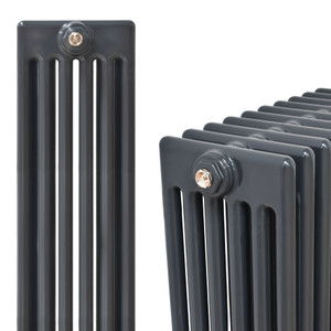 NF6-A-ALT00 - Infinity Anthracite 6 Column Radiator 18 Sections H450mm X W852mm