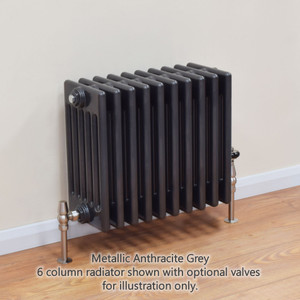 NF6-A-MET-H-LS00 - Infinity Anthracite 6 Column Radiator 34 Sections H550mm X W1588mm