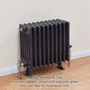 NF6-A-MET-H-LS01 - Infinity Anthracite 6 Column Radiator 33 Sections H750mm X W1542mm