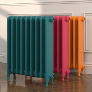 CI-MR740-LG-094-CANTON-191-LEATHER-209-MARIGOLD-LS00 - Minster 1 Column Cast Iron Radiator H740mm x W228mm