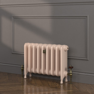 CI-MR440-FARROW-BALL-HERITAGE-PAINT-FINISH-SETTING-PLASTER-231-LS00 - Minster 1 Column Cast Iron Radiator H440mm x W228mm