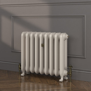 CI-HA570-FARROW-BALL-HERITAGE-PAINT-FINISH-ELEPHANTS-BREATH-229-LS00 - Harcourt 2 Column Cast Iron Radiator H570mm x W249mm