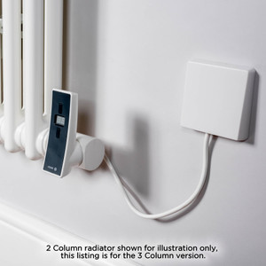 DQ-MD3E-600-W-LS02 - DQ Modus Electric 3 Column Horizontal Radiator H600mm x W692mm