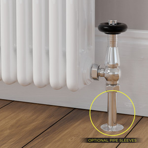 T-TRV-068-AG-C-SLEEVE-OPTION - Jarrow Traditional TRV Angled Chrome Thermostatic Radiator Valves