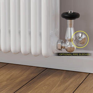 T-TRV-069-CR-C-SLEEVE-OPTION - Jarrow Traditional TRV Corner Chrome Thermostatic Radiator Valves