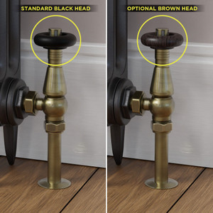T-TRV-068-AG-AB-BROWN-HEAD-COMP - Jarrow Traditional TRV Angled Antique Brass Thermostatic Radiator Valves