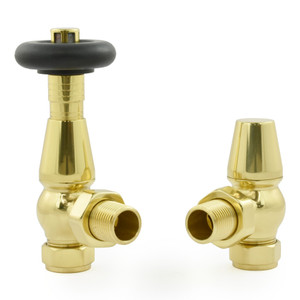 T-TRV-068-AG-B - Jarrow Traditional TRV Angled Brass Thermostatic Radiator Valves