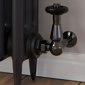 T-TRV-069-CR-BL-CU00 - Jarrow Traditional TRV Corner Black Nickel Thermostatic Radiator Valves