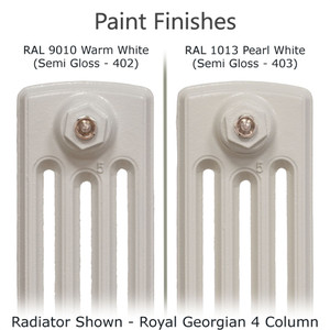 CI-RG-2-PAINT-02-03 - Royal Georgian 2 Column Cast Iron Radiator H490mm x W206mm