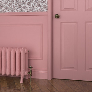 CI-CH460-FARROW-BALL-HERITAGE-PAINT-FINISH-NANCYS-BLUSHES-278-LS01 - Chester 2 Column Cast Iron Radiator H460mm x W249mm