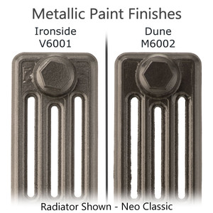 AR-METALLIC-02 - Arroll Alexandra 1 Column Cast Iron Radiator H987mm x W626mm