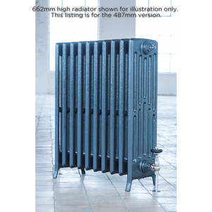 AR-RE485-6-LS01 - Arroll Edwardian 6 Column Cast Iron Radiator H487mm x W514mm