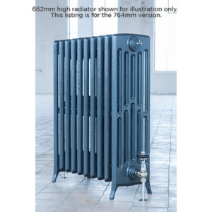 AR-RE762-6-LS02 - Arroll Edwardian 6 Column Cast Iron Radiator H764mm x W1174mm