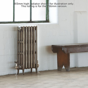 AR-RD760-4-LS00 - Arroll Neo Classic 4 Column Cast Iron Radiator H756mm x W994mm