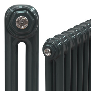 Classic Anthracite 2 Column Radiator H600 X W398