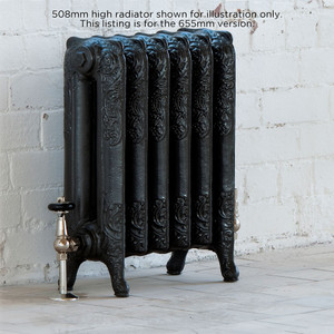 AR-PRE660-2-LS01 - Arroll Parisian 2 Column Cast Iron Radiator H655mm X W2434mm