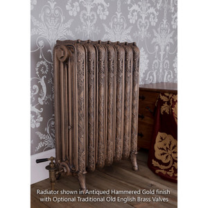 CA-RB810-LS00 - Carron Ribbon 4 Column Cast Iron Radiator H810mm x W531mm