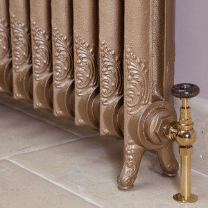 CA-R1660-CU01 - Carron Rococo 1 Column Cast Iron Radiator H660mm x W259mm