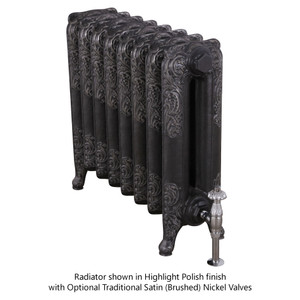 CA-R2560-LS00 - Carron Rococo 2 Column Cast Iron Radiator H560mm x W472mm