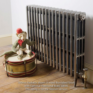 CA-V4660-LS00 - Carron Victorian 4 Column Cast Iron Radiator H660mm x W644mm