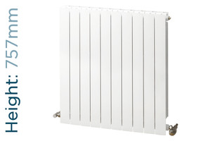 NFA-TD-757-W-TH - Infinity Aluminium Designer White Horizontal Radiator H757mm X W1060mm