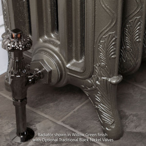 CA-RB530-CU01 - Carron Ribbon 4 Column Cast Iron Radiator H530mm x W460mm