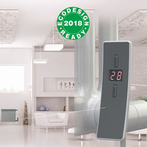 DQ-MD2E-600-A-LS01 - DQ Modus Electric 2 Column Horizontal Radiator H600mm x W692mm Anthracite