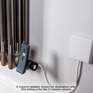 DQ-MD2E-600-R-LS02 - DQ Modus Electric 2 Column Horizontal Radiator H600mm x W692mm Raw