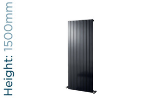 EU-EMAV-1500-A-TH - Eucotherm Mars Vertical Flat Panel Anthracite Radiator H1500mm X W445mm