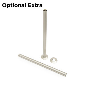 OE-A-PIP-501-300-SN - Kendal Traditional TRV Angled Brushed Nickel Thermostatic Radiator Valves With Sleeves