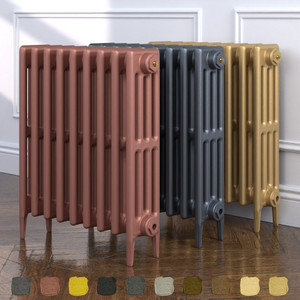 CI-GV4660-09-TH - Gasta Victorian 4 Column Cast Iron Radiator H660mm x W590mm