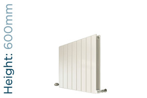 EU-EMADV-600-W-TH - Eucotherm Mars Duo Vertical Double Flat Panel White Radiator H600mm X W445mm